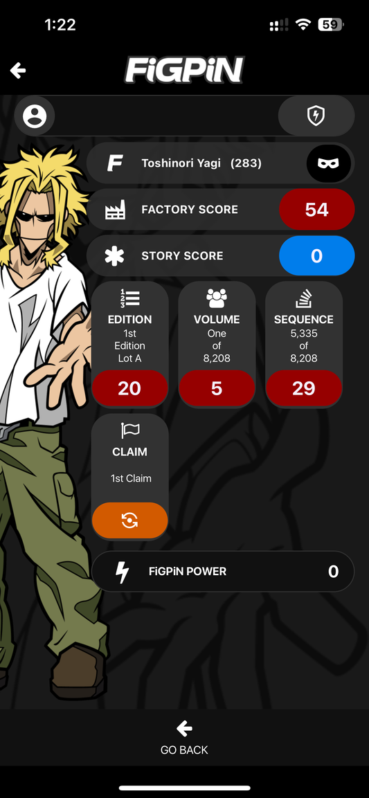 FiGPiN #283 My Hero Academia Locked Toshinori Yagi Soft case
