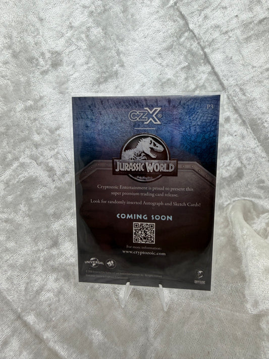 SDCC 2026 Cryptozoic CZX Jurassic World Promo Card P3