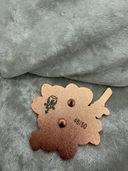 Sakura Cherry Blossom Glitter Limited Edition Pin by Bendiesticks