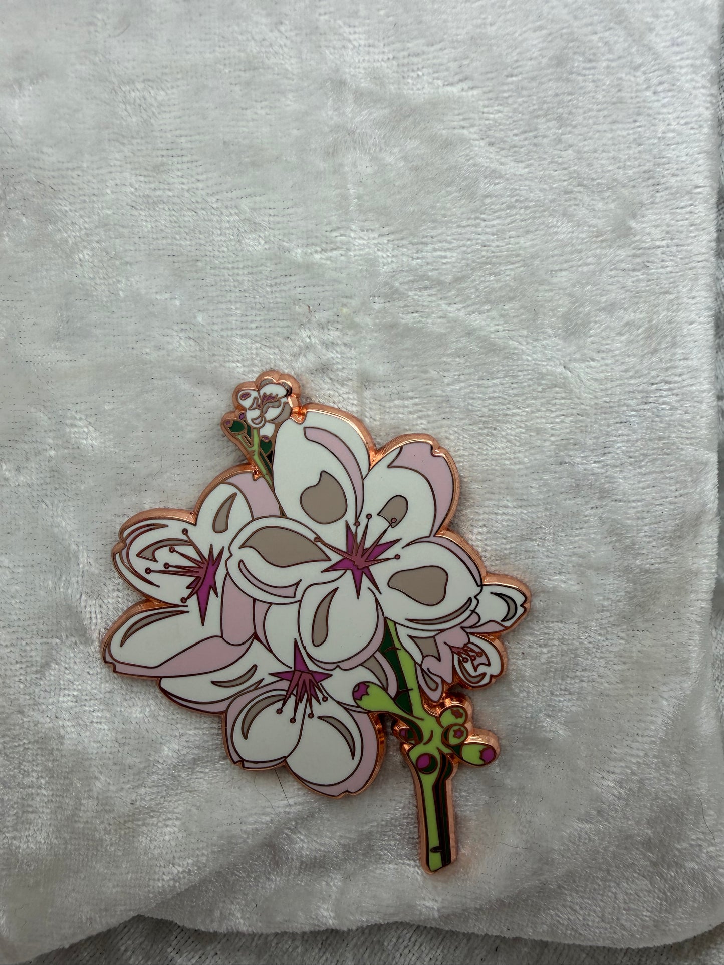 Sakura Cherry Blossom Classic Pin - 2 Inch - Bendiesticks