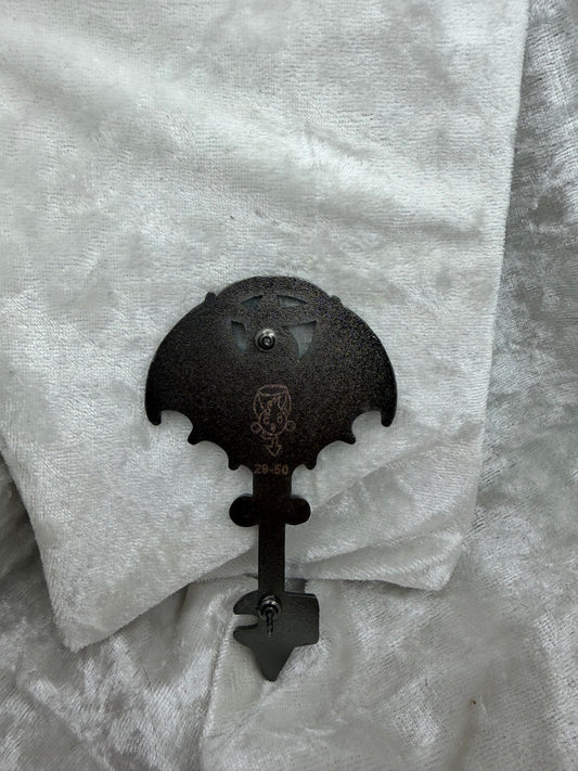 Life & Death Key Bendiesticks Mascot LE Pin - Black & Silver Glitter - 3 Inch