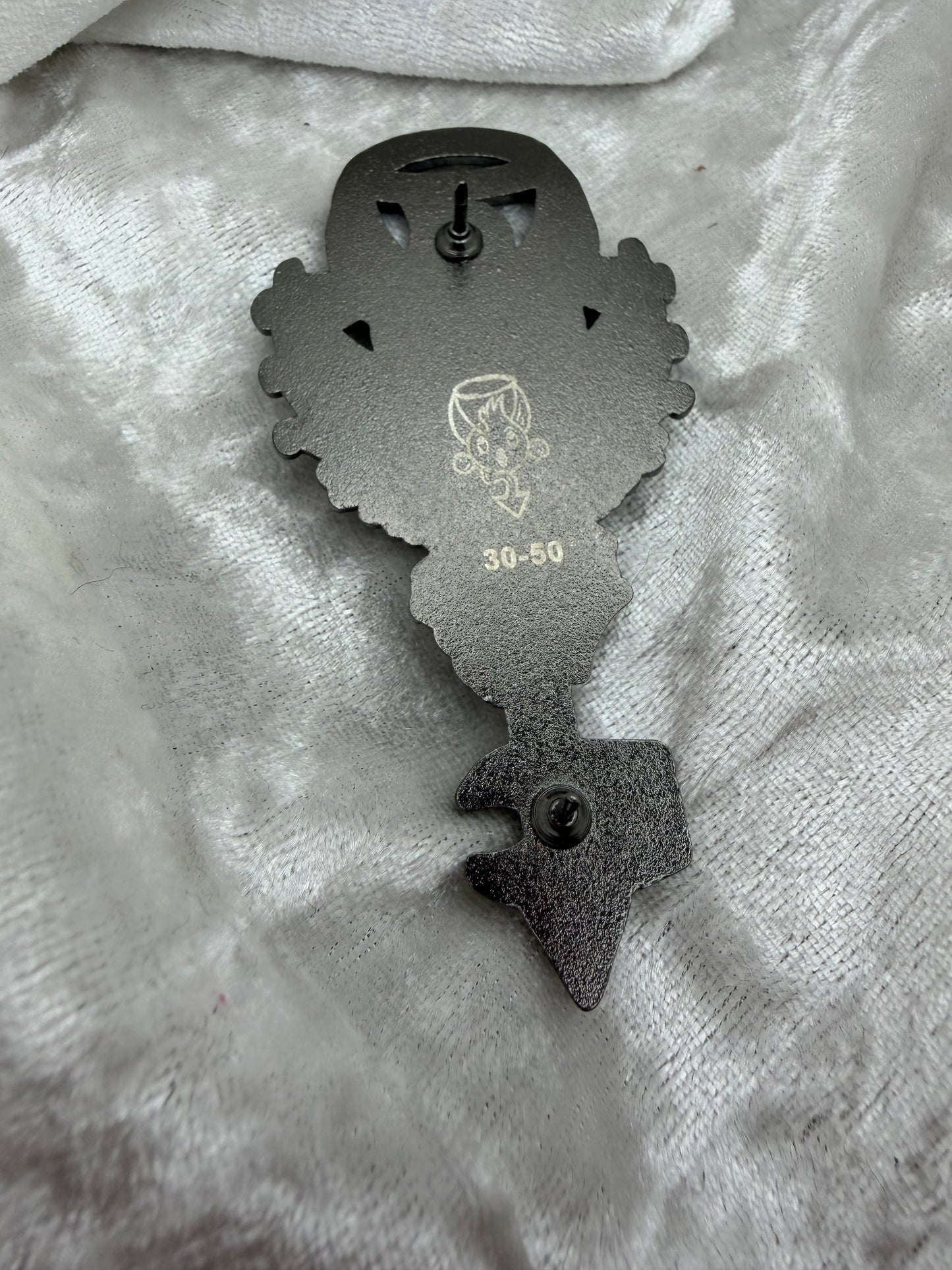 Life & Death Key Bendiesticks Mascot LE Pin - White & Silver - 3 Inch