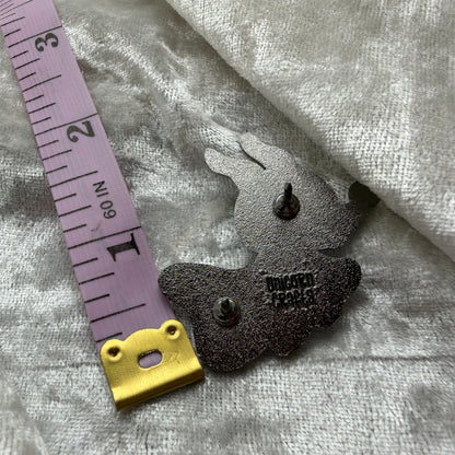 Ghost Pup Glow in the Dark Enamel Pin by Unicorn Crafts