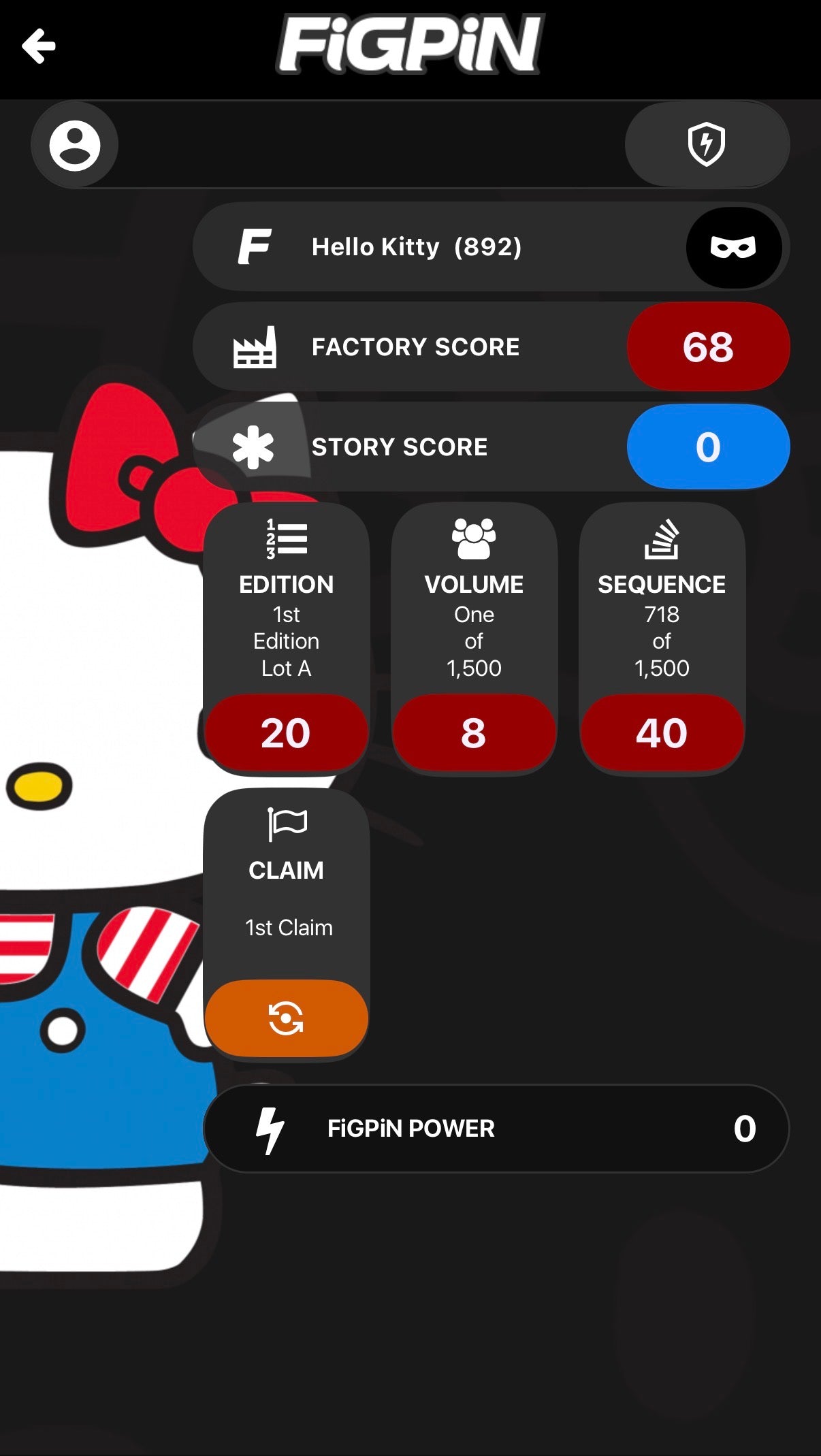 Hello Kitty FiGPiN #892 | Hello Kitty & Friends Exclusive LE 1500