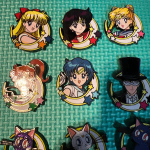 Lot Of 13 Mystery Mini FiGPiNS Sailor Moon Complete Set Hyper Rare All Locked.