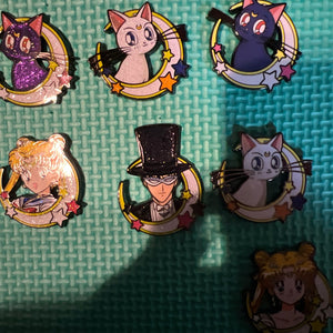 Lot Of 13 Mystery Mini FiGPiNS Sailor Moon Complete Set Hyper Rare All Locked.