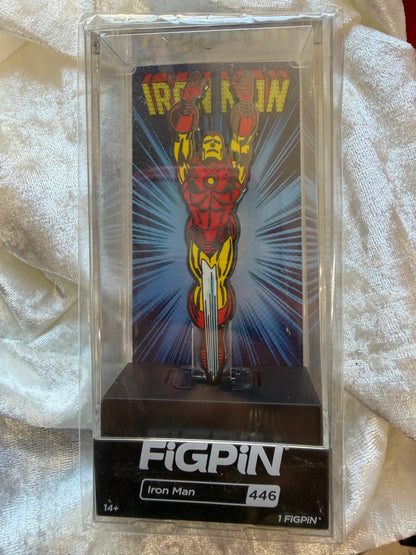 Iron Man FiGPiN #446 Marvel Classics LE 2000 collectible pin (2020 Release) in display box