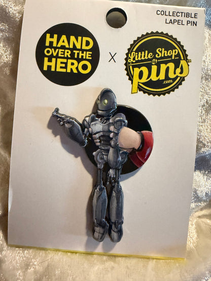 Limited edition Iron Giant collectible pin adding pop culture flair
