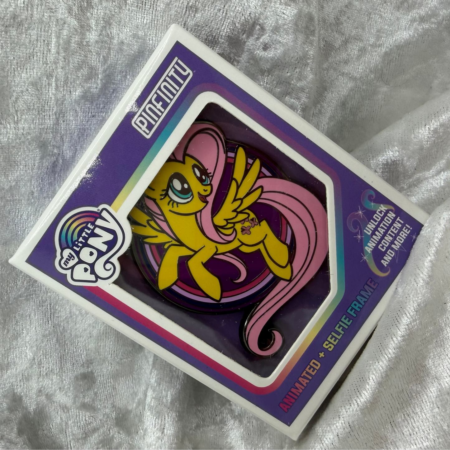 My Little Pony Fluttershy AR enamel pin by Pinfinity