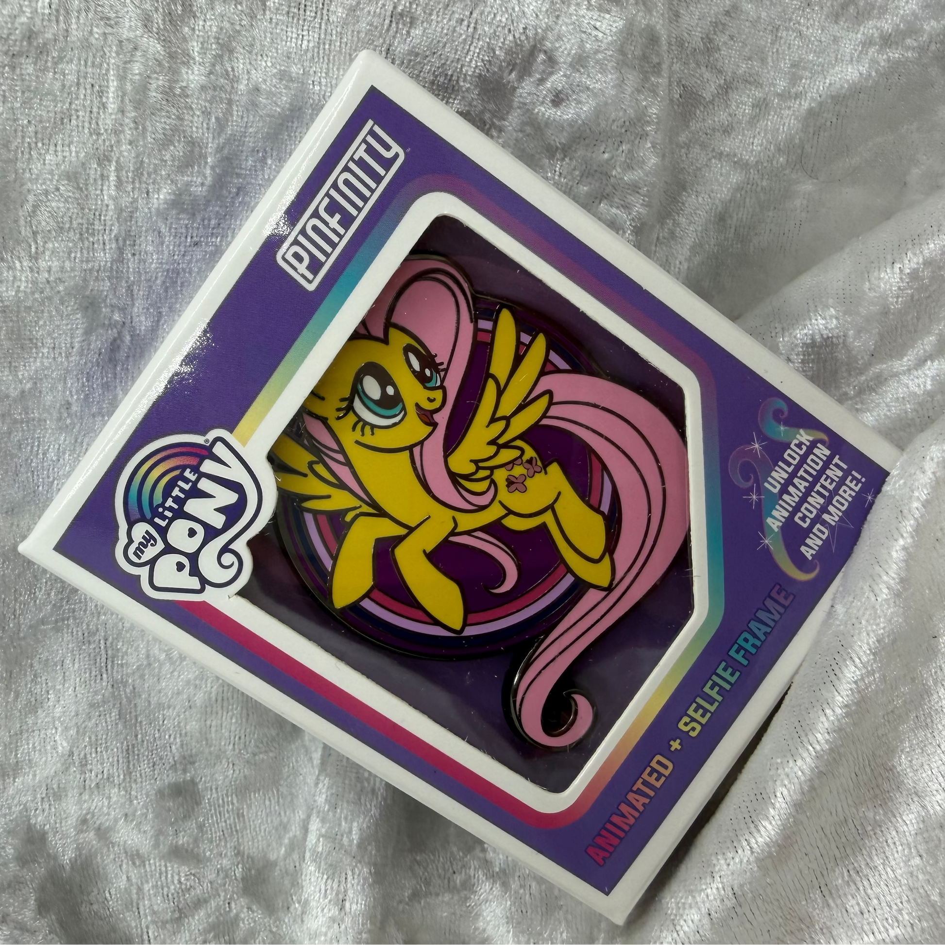 My Little Pony Fluttershy AR enamel pin by Pinfinity