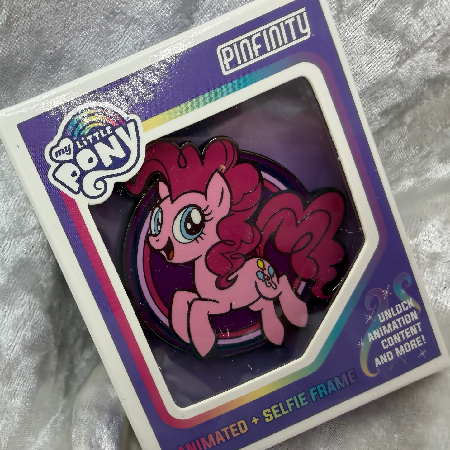 My Little Pony Pinkie Pie AR enamel pin by Pinfinity