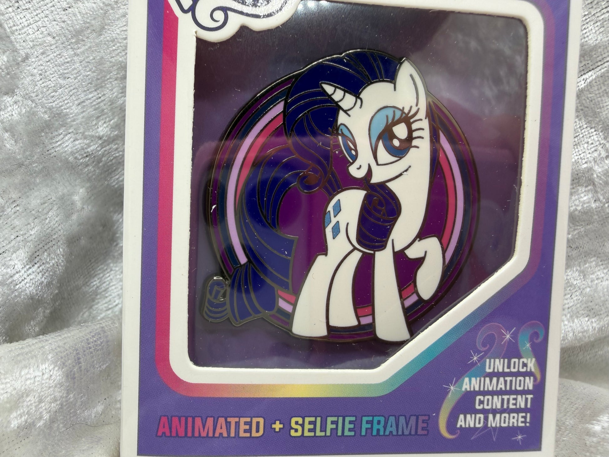 My Little Pony Rarity AR enamel pin by Pinfinity
