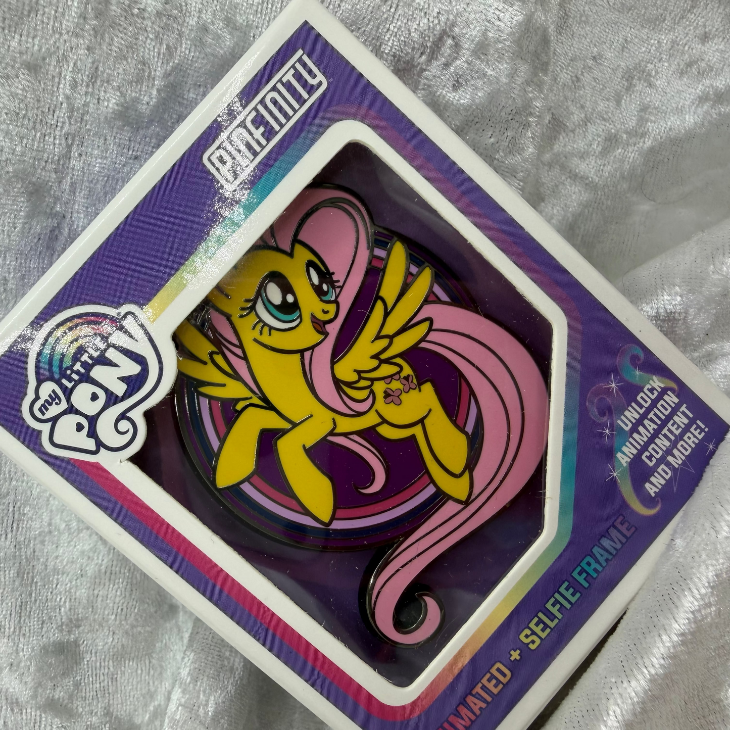 My Little Pony Fluttershy AR enamel pin by Pinfinity