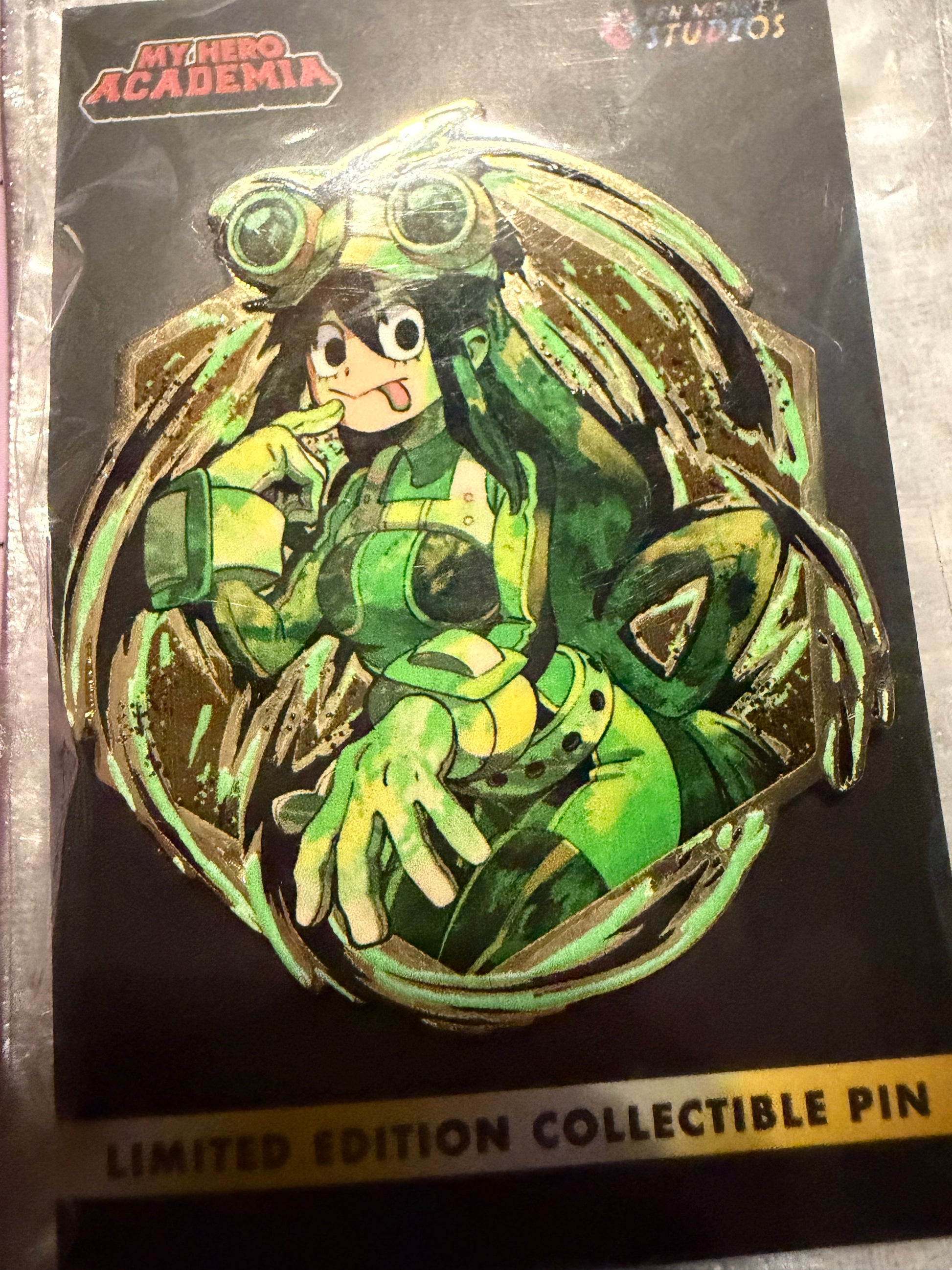 Painterly Series Tsuyu Asui Froppy My Hero Academia Limited Edition 500 enamel pin close up