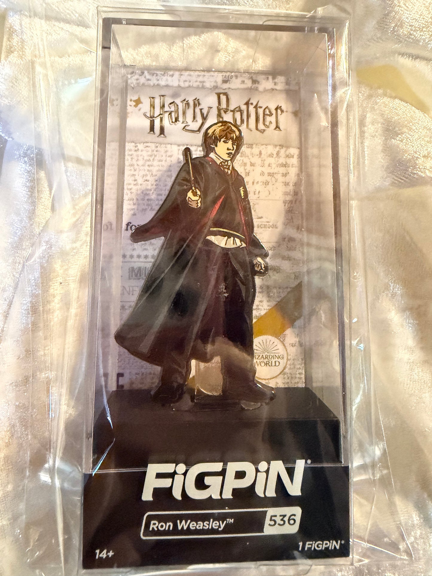 Ron Weasley FiGPiN #536 Artist Proof AP Harry Potter LE collectible pin (unlocked/used) in display box