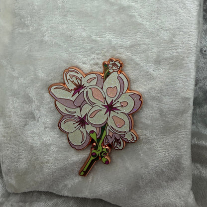  Sakura Cherry Blossom Glitter fan made pin by Bendiesticks limited edition fifty two inch pin Hatcher’s Collectibles