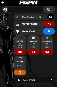 FiGPiN Marvel Avengers Infinity War Black Panther #110 Locked