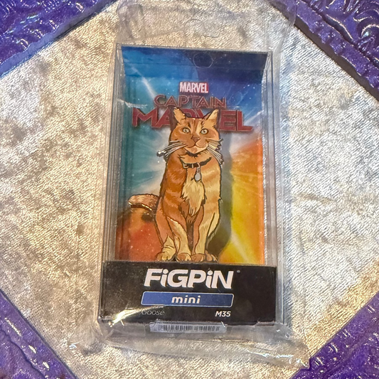 Sealed FiGPiN Mini M35 Goose pin in its clear collectible display case 