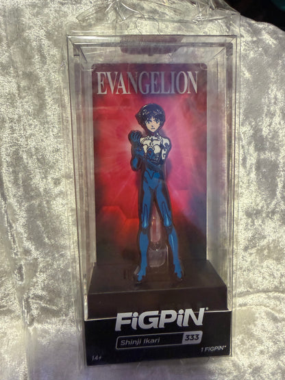 Shinji Ikari FiGPiN #333 Neon Genesis Evangelion collectible enamel pin
