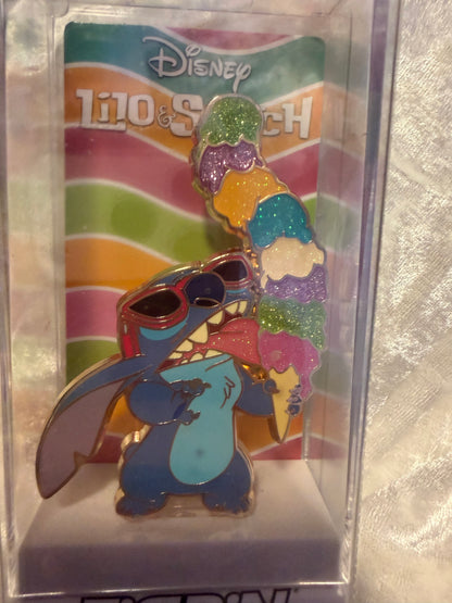 Stitch FiGPiN #982 FWAP exclusive Ice Cream Gold Glitter limited edition collectible pin