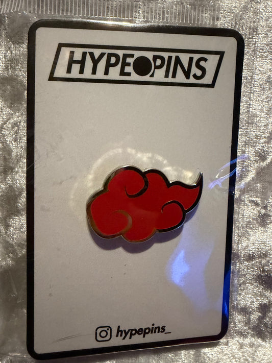 The **Nimbus Cloud Black & Red Hard Enamel Pin**, an iconic **Dragon Ball Z collectible** by Hype Pins, showcasing Goku's Flying Nimbus in a striking black and red design.