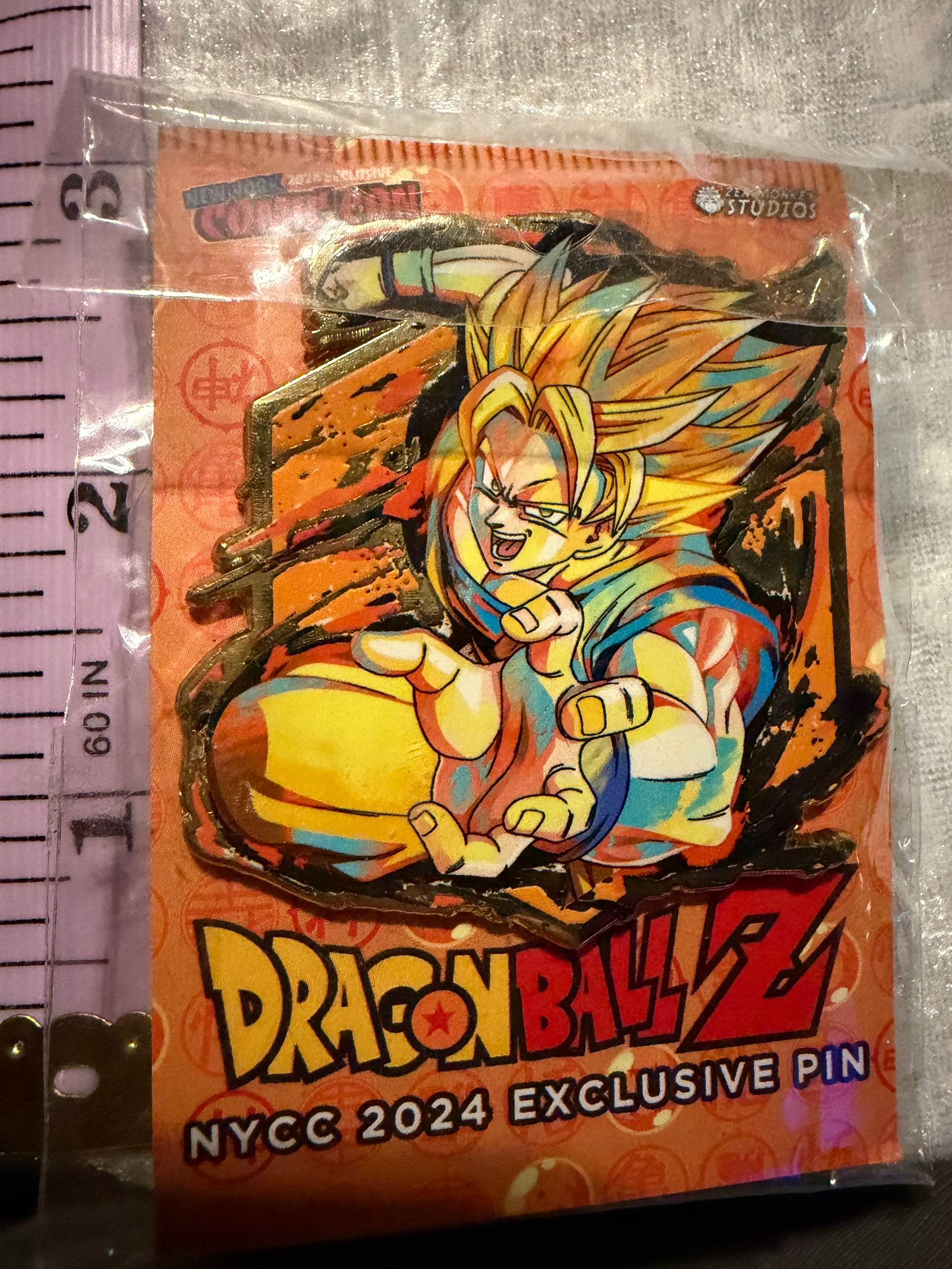 Zen Monkey Studios Painterly Series Goku Dragon Ball NYCC 2024 Exclusive enamel pin Limited Edition 500