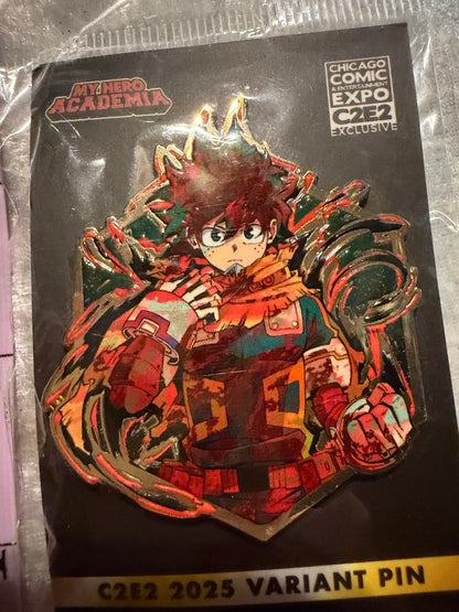 Zen Monkey Studios Painterly Series Izuku Midoriya Deku C2E2 2025 Color Variant Limited Edition 250 My Hero Academia enamel pin