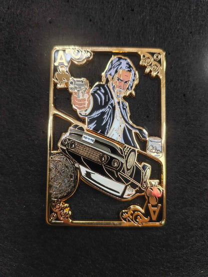 John Wick Gold Edition LE 75 Enamel Pin by Bendiesticks Fan Made