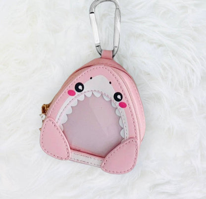 Pink Shark Mini ITA Bag Keychain | Fin Palz Pin Display