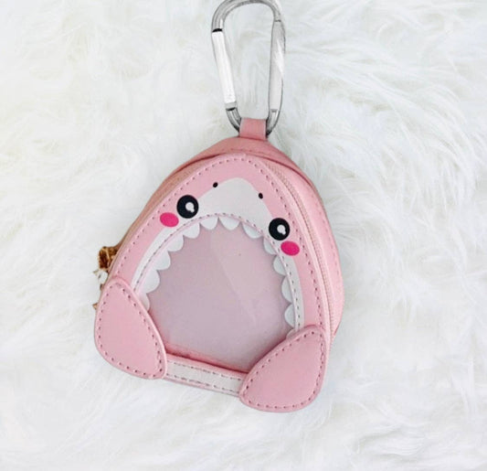 Pink Shark Mini ITA Bag Keychain | Fin Palz Pin Display
