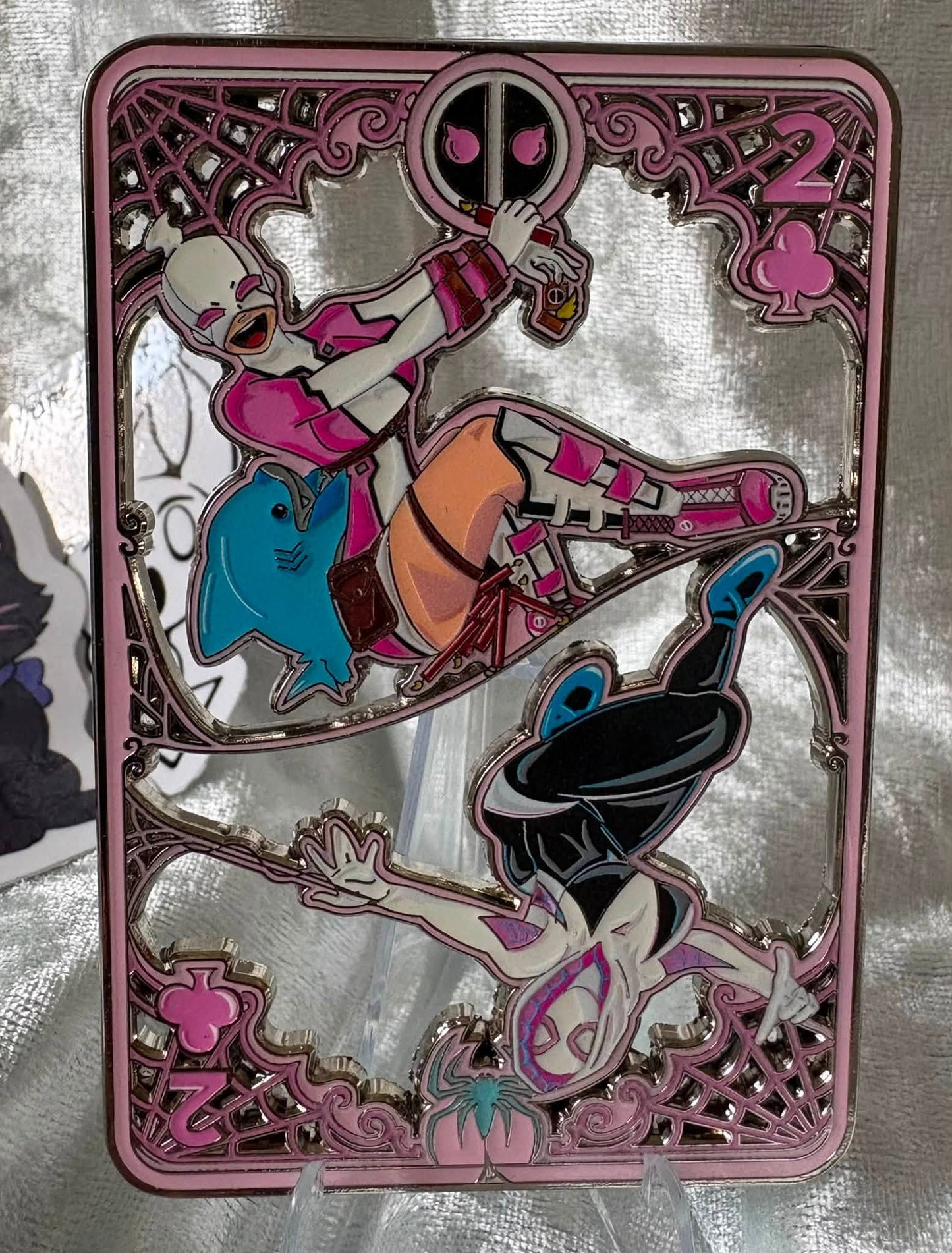 Spider-Man Gwen-Verse: Spider-Gwen & Gwenpool Card Pin By Bendiesticks Set of 2