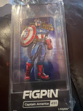 Load image into Gallery viewer, FiGPiN Captain America 491 Marvel Contest of Champions Locked
