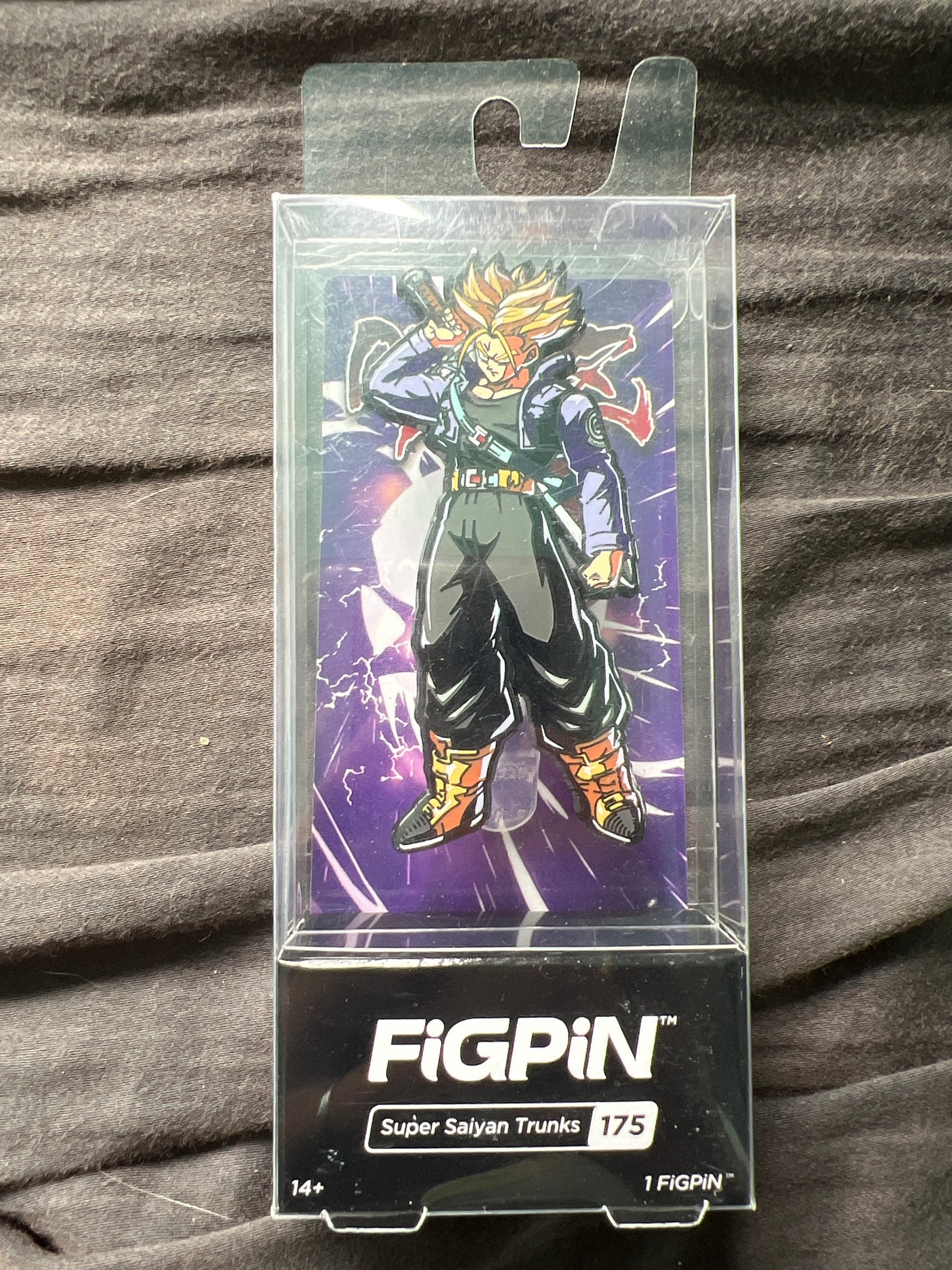 FiGPiN Super Saiyan Trunks #175 Dragon Ball UNLOCKED Soft Case