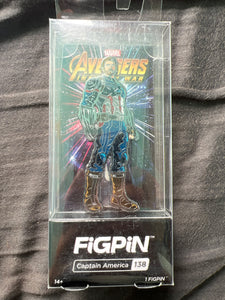 Avengers Infinity War FiGPiN Captain America #138 Soft UNLocked