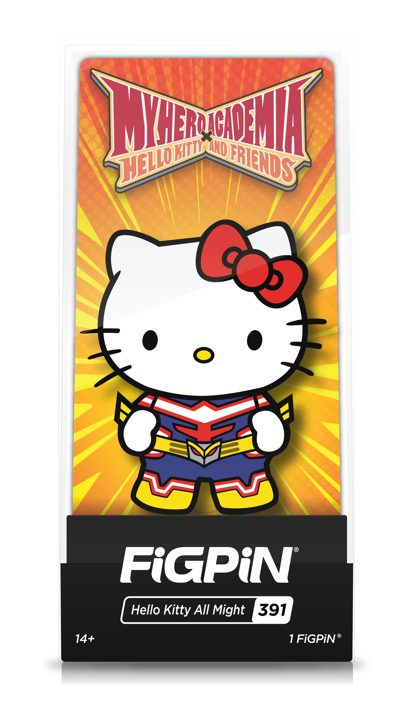 Sanrio My Hero Academia FiGPiN Hello Kitty All Might #391