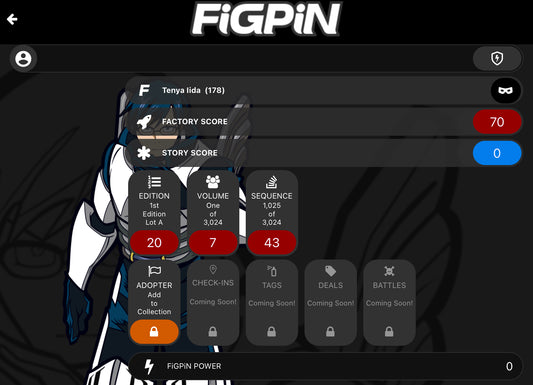 FiGPiN Tenya Iida #178 My Hero Academia Locked