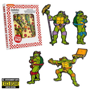 Teenage Mutant Ninja Turtles 1 1/2-Inch Enamel Pin 4-Pack Entertainment Earth Exclusive