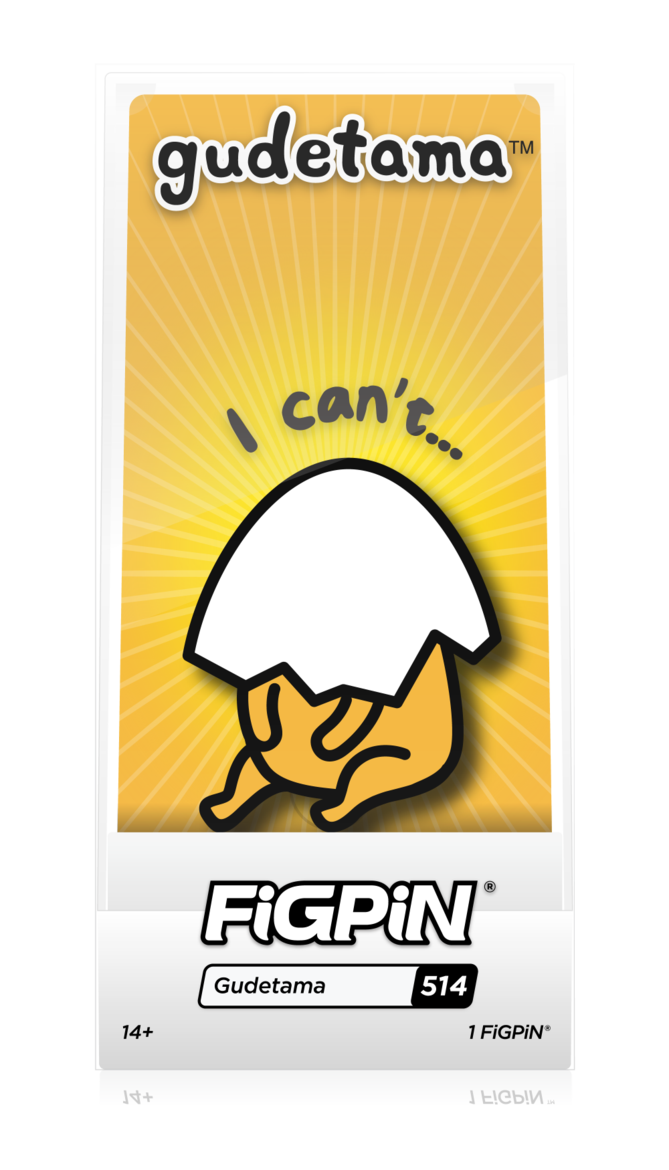 FiGPiN Sanrio Gudetama I Can’t #514 Limited Edition