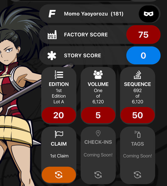 FiGPiN My Hero Academia Momo Yaoyorozu #181 LOCKED Soft