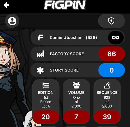 FiGPiN My Hero Academia Camie Utsushimi #528 LOCKED