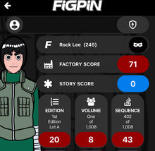 Load image into Gallery viewer, FiGPiN Naruto Rock Lee #245 LOCKED
