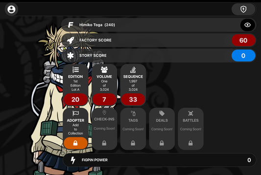 FiGPiN My Hero Academia Himiko Toga #240 Locked