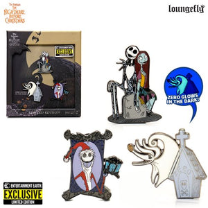 Nightmare Before Christmas 3-Piece Pin Set Entertainment Earth Exclusive