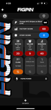 Load image into Gallery viewer, FiGPiN Logo  Orange NYC Stripes on Black L16 Locked
