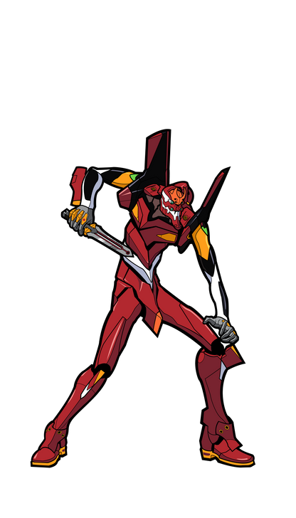 EVA Unit 02 FiGPiN XL #X36 | Neon Genesis Evangelion 6.25-Inch Collectible Pin