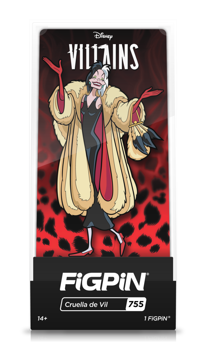 Disney 101 Dalmatians Cruella de vil FiGPiN #755