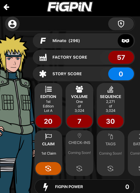 FiGPiN Naruto Shippuden Minato #296 Locked