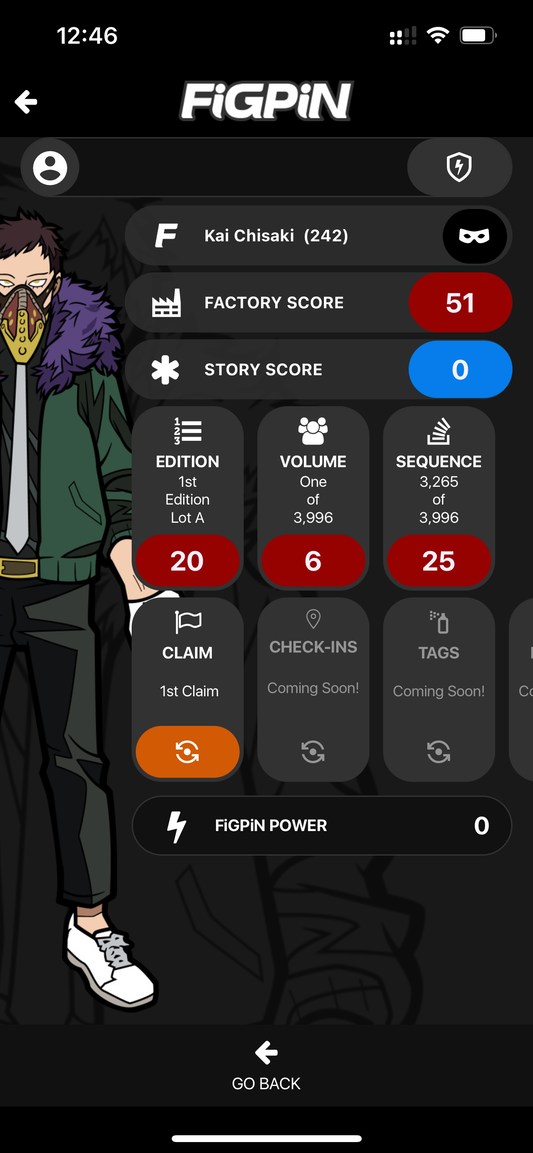 FiGPiN My Hero Academia Kai Chisaki #242 LOCKED