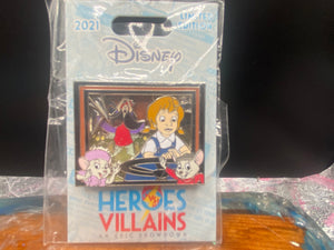 Disney Heroes Villains Epic Showdown The Rescuers Shadow Box Pin