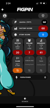 Load image into Gallery viewer, FiGPiN Disney Parks Jasmine Aladdin Locked Like New
